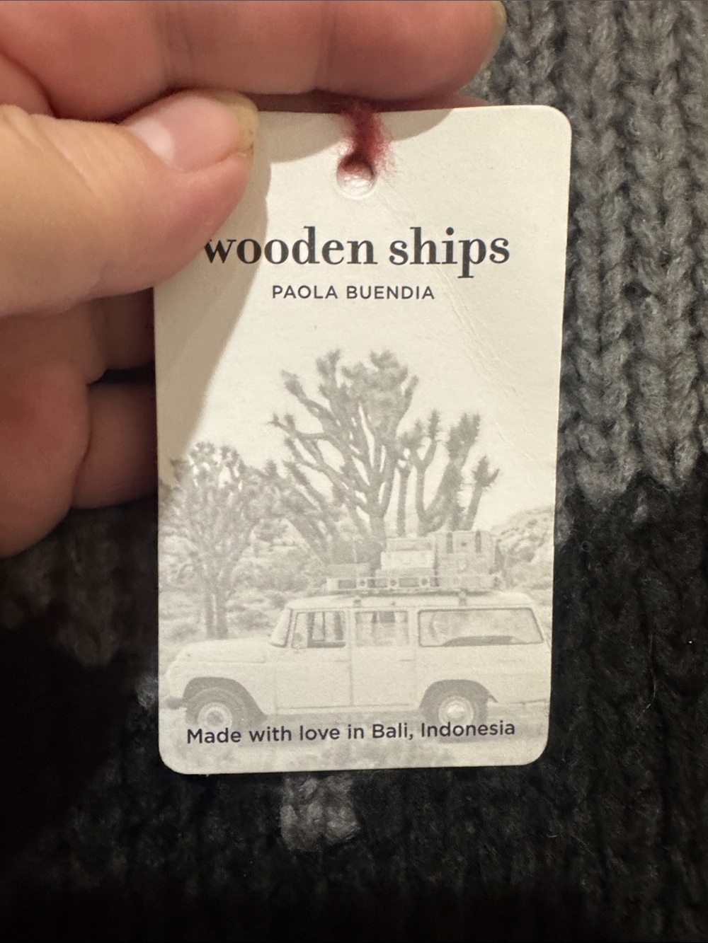 Wooden Ships/Big Heart Top/Sweater/Gunmetal/Black/Size XL/NWT! NEVER WORN! - Picture 4 of 16